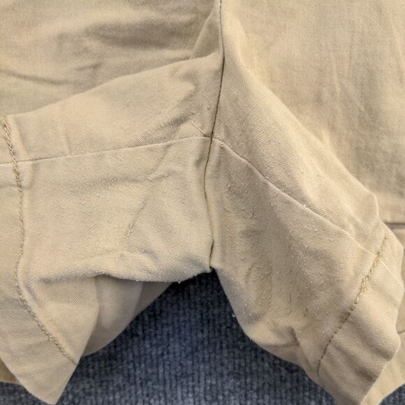 ANA Women's Twill Chino Shorts Tan Size 16W Cotton Spandex Blend Slash Pockets - Picture 8 of 13
